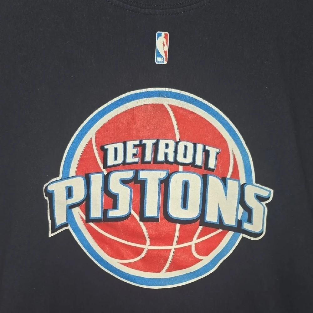 NBA Detroit Pistons Black Short Sleeve Tee Vintage LOT H